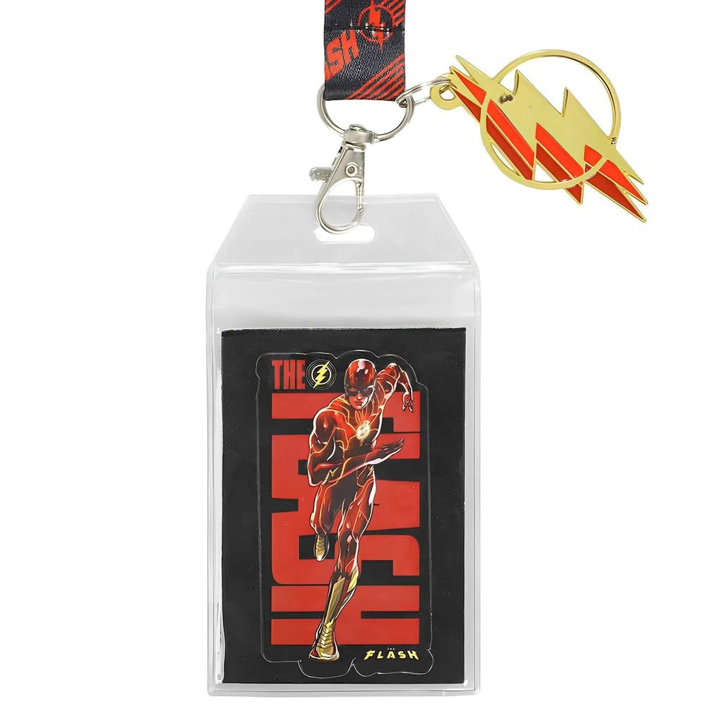 DC Comics: "The Flash" Worlds Collide - Lightning Bolt Lanyard - Biowo