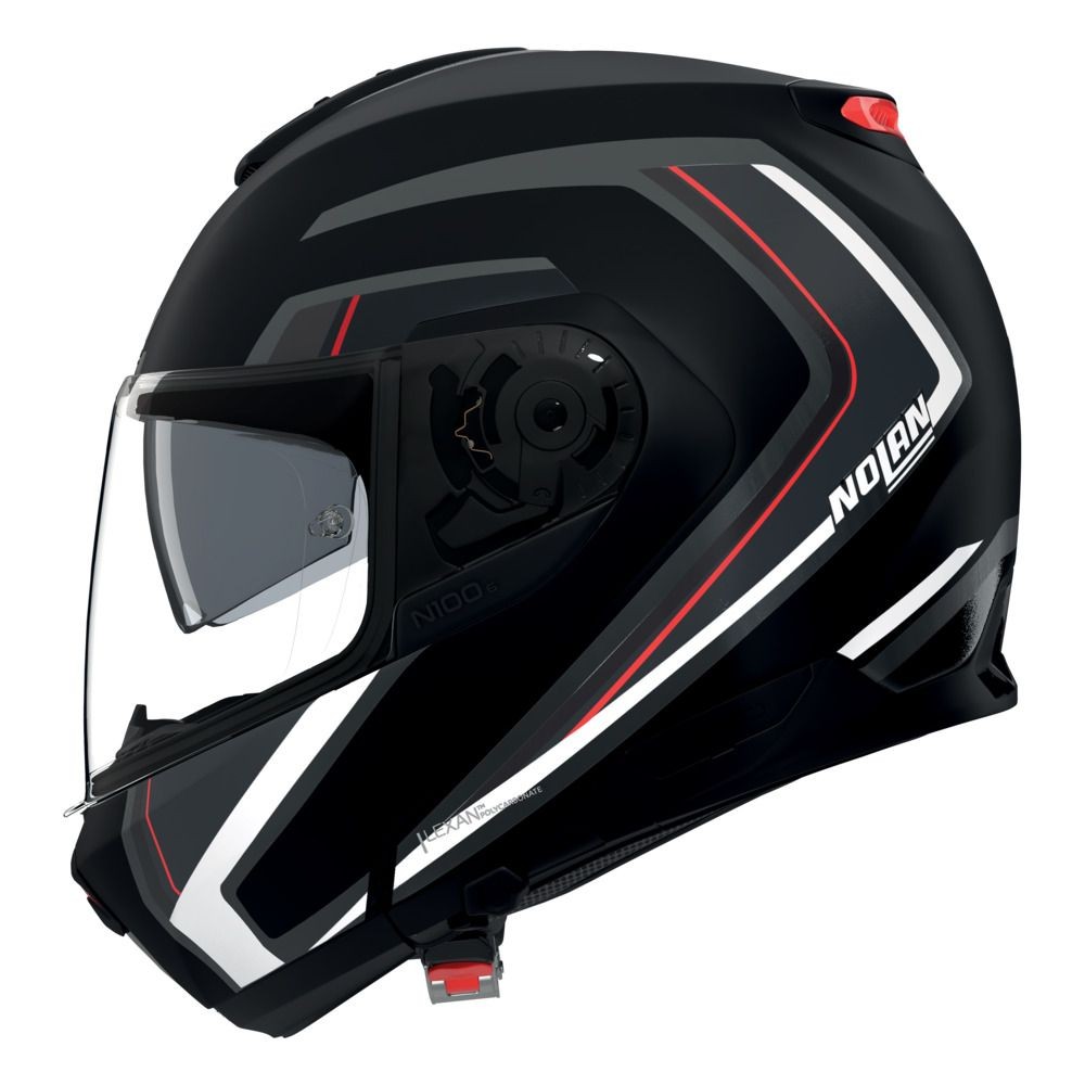 Nolan N100-6 Radiant 357 Modular Helmet Black / Silver / Red