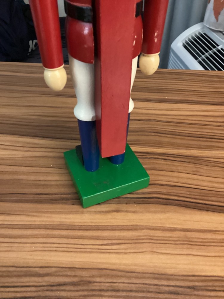 Christmas Traditional Nutcracker 14” Some Flaws But Fixable Needs TLC