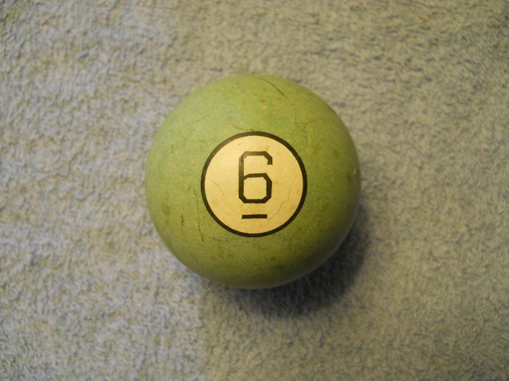Vintage Clay Billiard Ball - #6