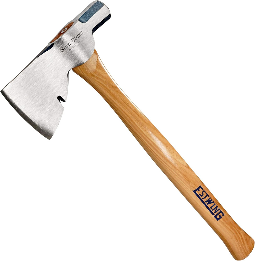 Rigger'S Axe - 16" Framing Hammer with Axe with Smooth Face & Hickory Handle - M