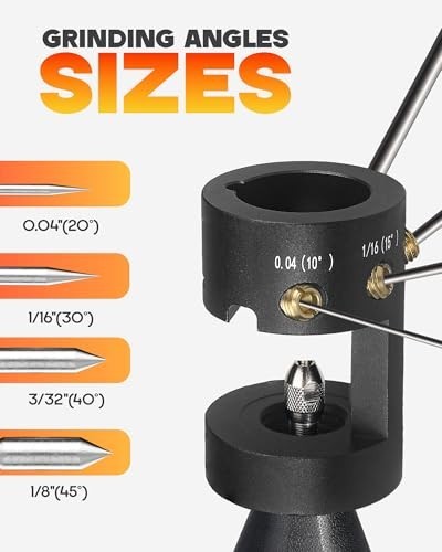 TIG Welding Electrode Sharpener Tool, Multi-Angle Design, 4 Cut-Off Slots