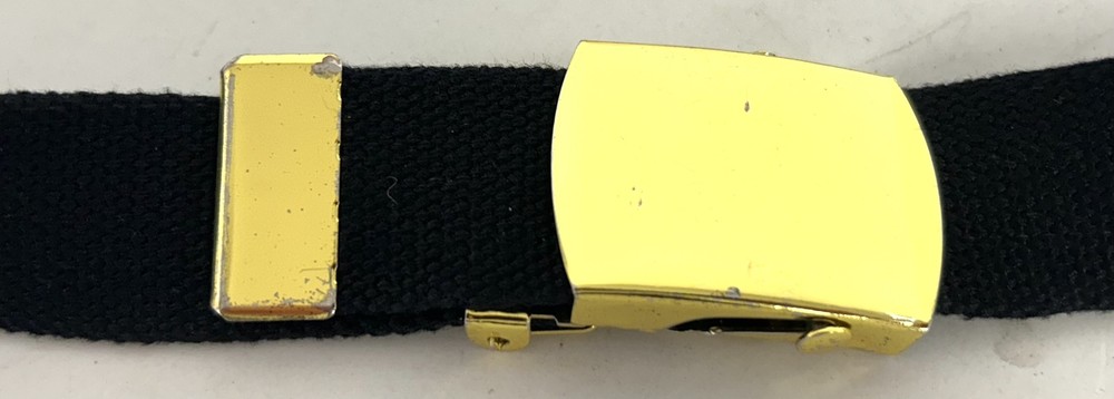 British Military Issue Royal Navy Working Pull Through Black Trouser Belt