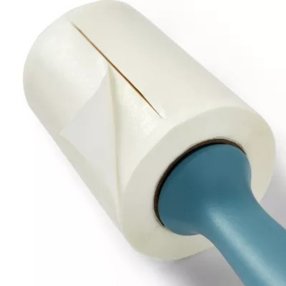 Single Lint Roller: Detachable Lint Catcher, Iron and Steamer Accessory, White