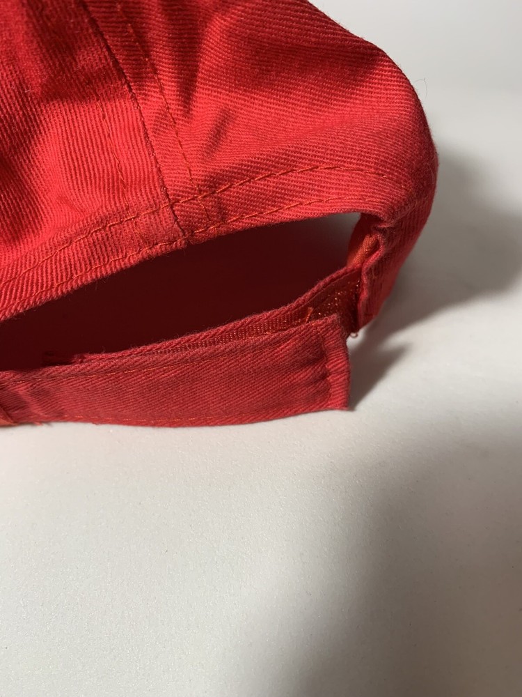 Marvel Spiderman Baseball Hat Youth Red One Size Webbed Adjustable Cap