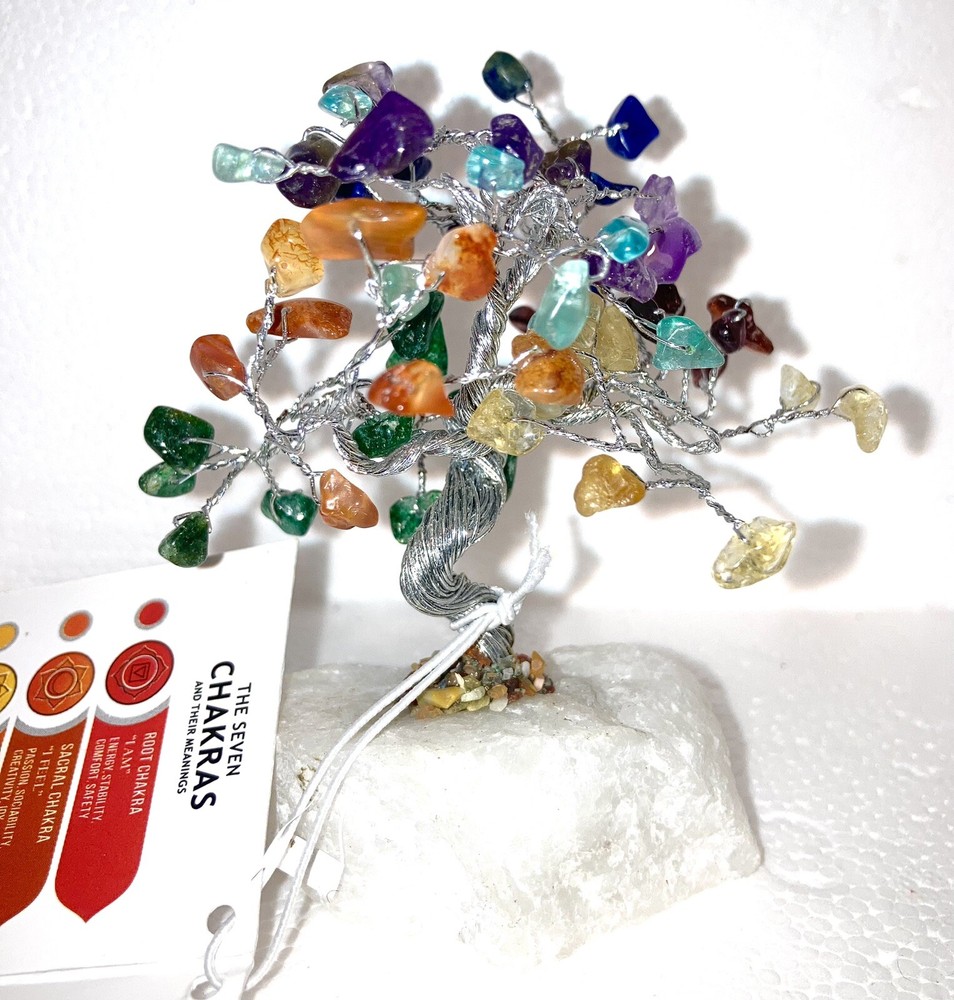 CHAKRA Gemstone Crystal Tree Stone Natural Gemstone Tree