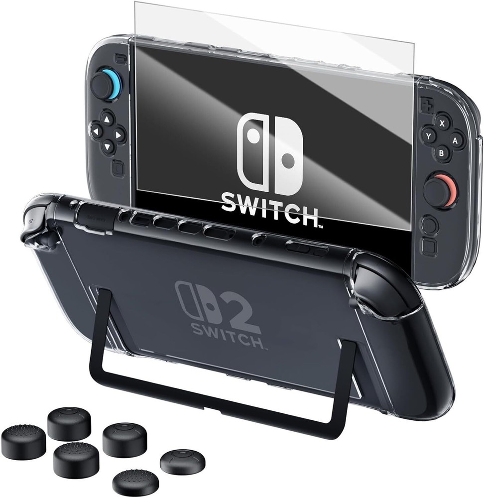 Case For Nintendo Switch 2 Console and Joy-Con Controller with Screen Protector