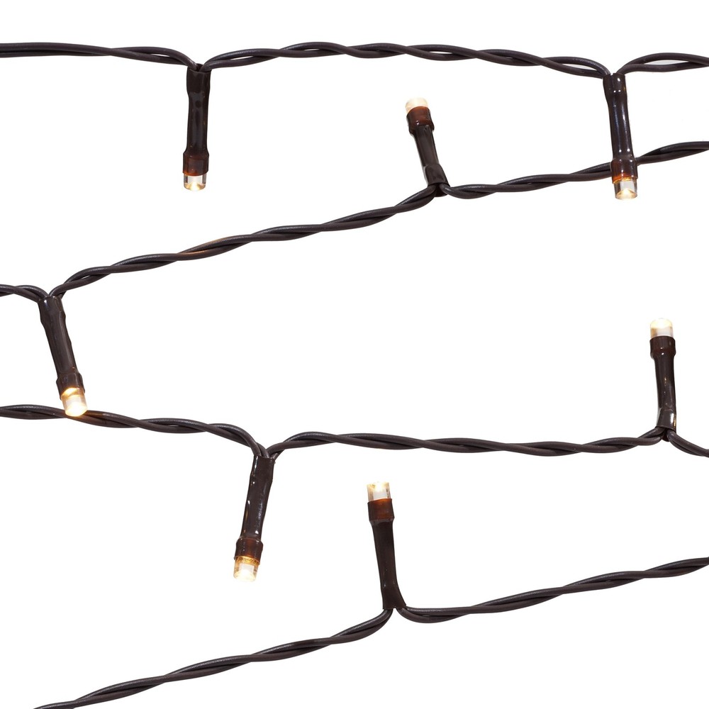 50-Count Warm White LED Solar Powered Mini Outdoor String Lights