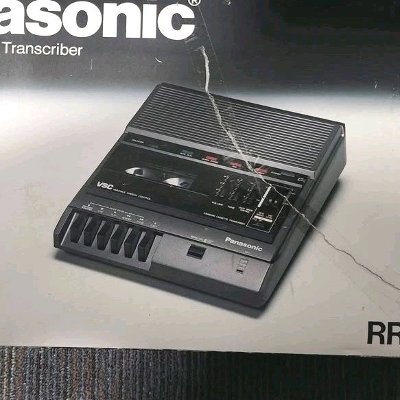 Panasonic RR-830 Cassette Transcriber Desktop Foot Controller, 4-LED