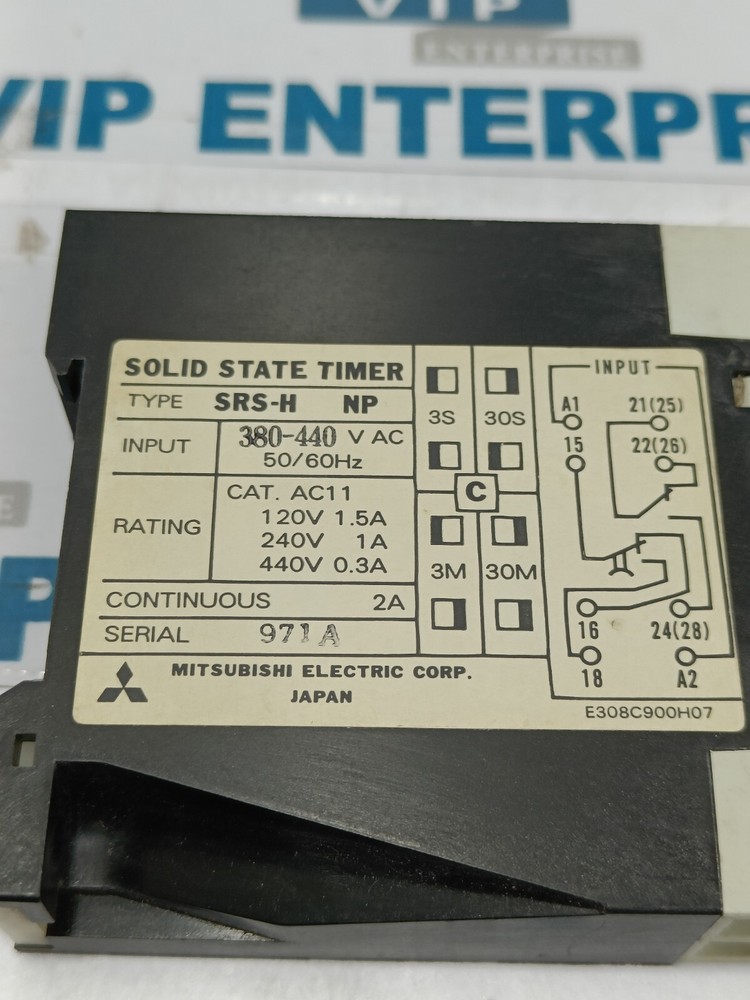 MITSUBISHI SRS-H SOLID STATE TIMER FREE FAST SHIPPING