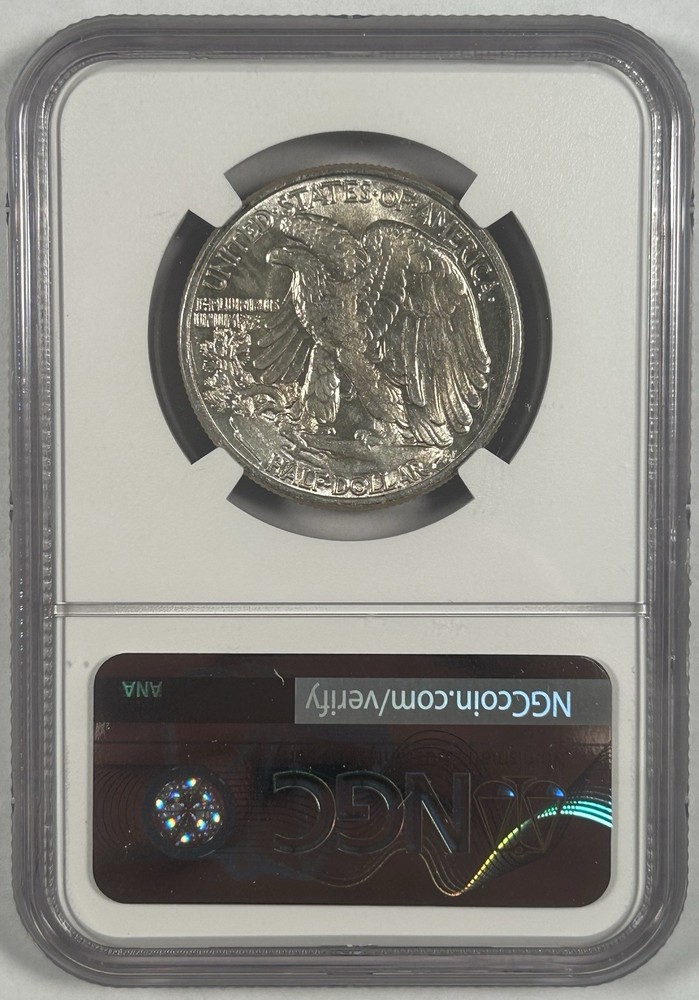 1942 Walking Liberty Half Dollar Coin NGC MS 62