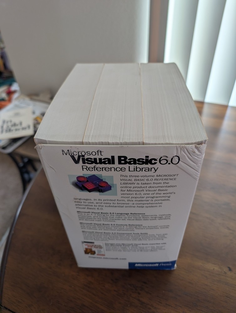 Microsoft Visual Basic 6.0 Reference Library 1998 Near FINE+