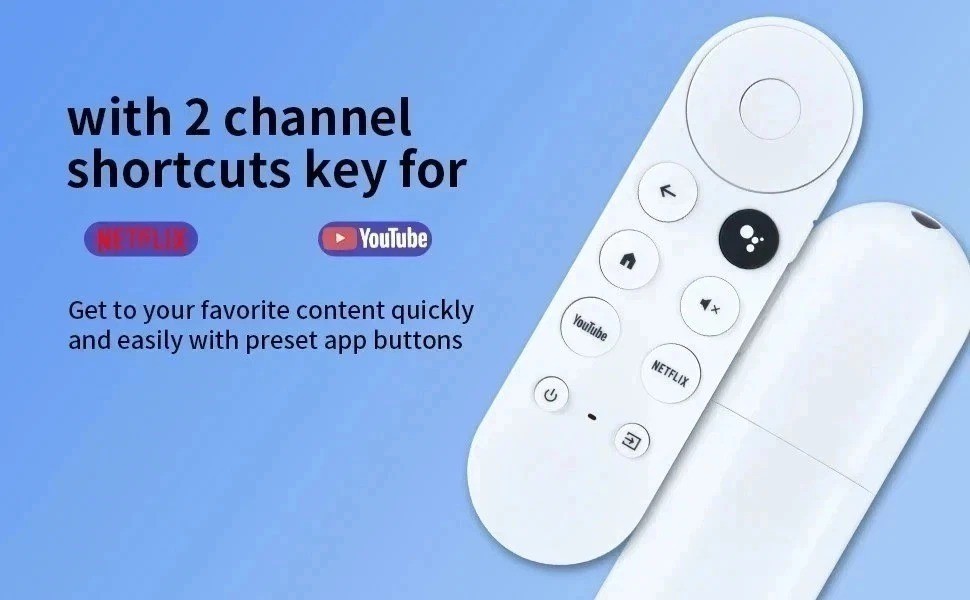 New Replacement For Chromecast With Google TV Voice Bluetooth IR Remote Control.