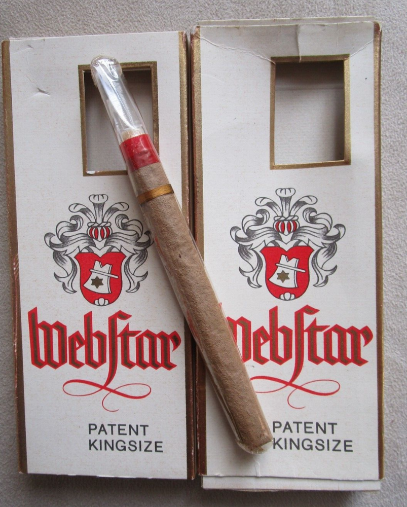 WEBSTAR CIGARILLOS 2 SCATOLE VINTAGE E UN CIGARILLOS