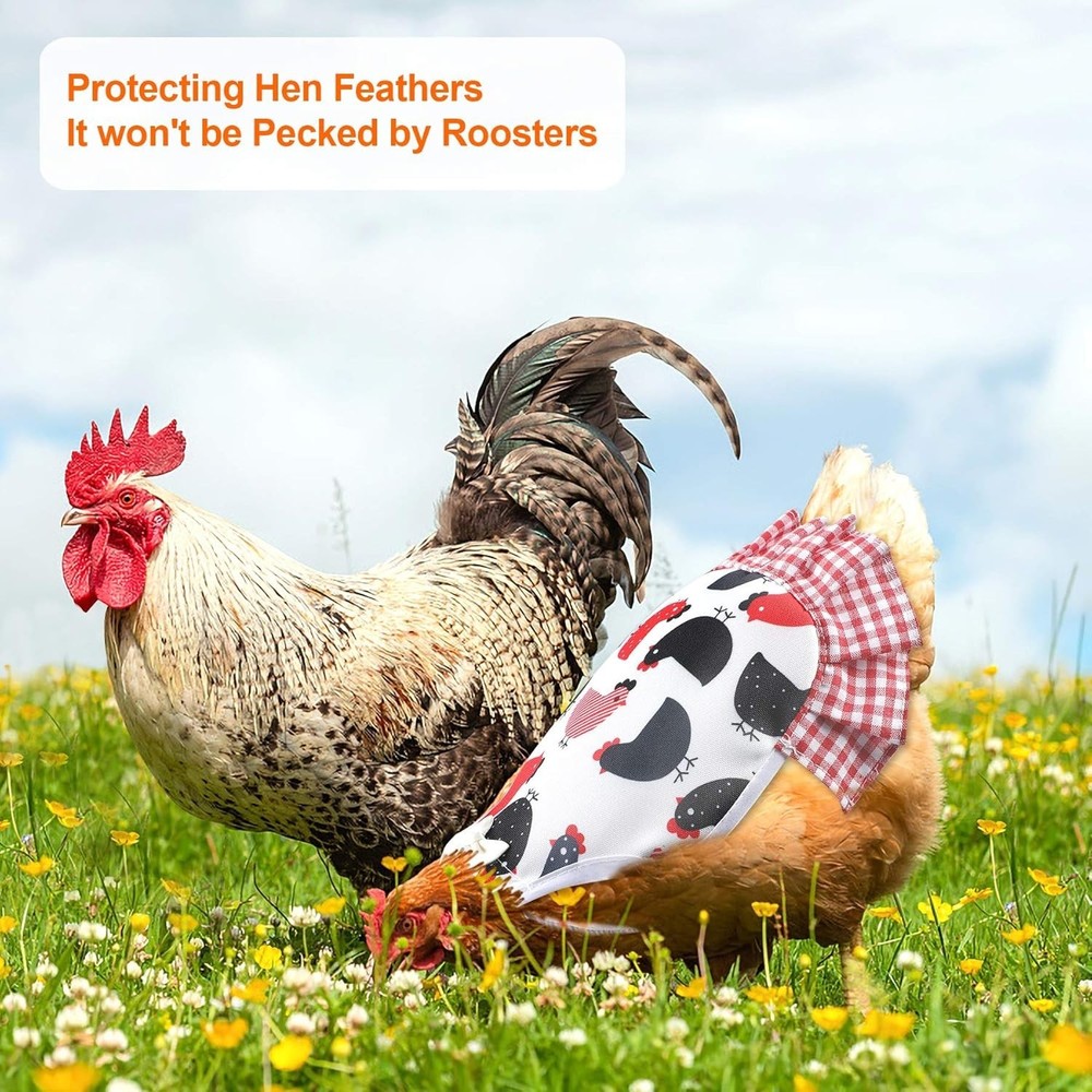 Chicken Saddle Set - Adjustable Hen Aprons for Ultimate Protection
