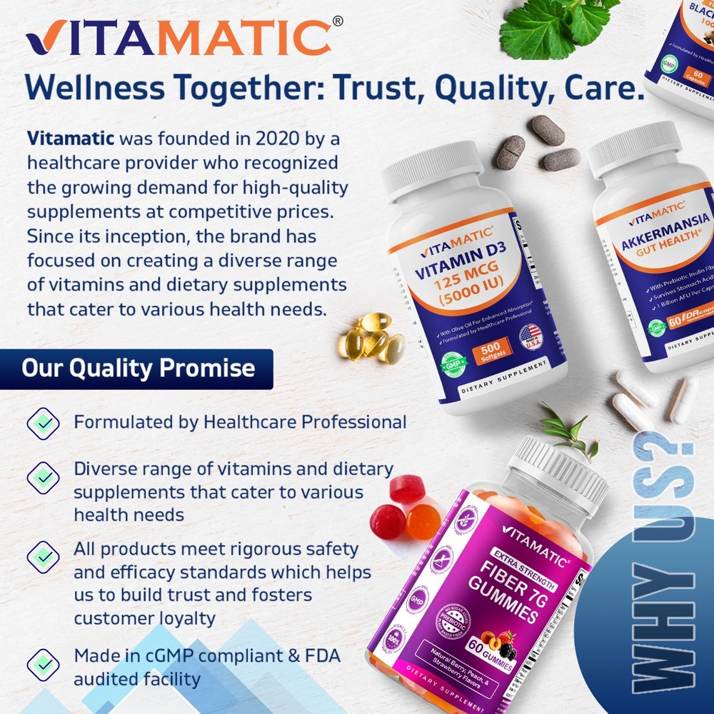 Vitamatic Beta Sitosterol Complex 400 mg 180 Capsules - 2 Pack