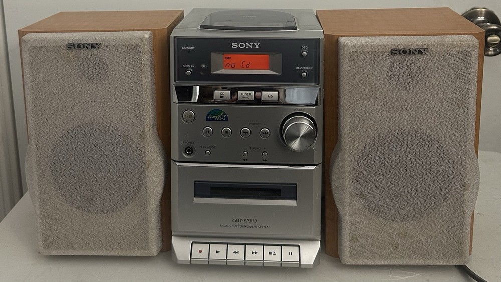 SONY CMT-EP313 Micro HI-FI Component System CD AM/FM Cassette Tested