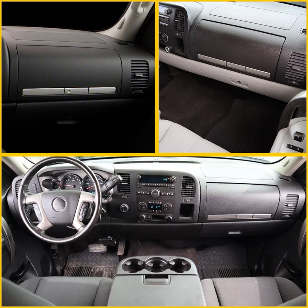 Glove Box Lock Compartment Latch Handle For 2005-2014 Chevrolet Silverado Silver