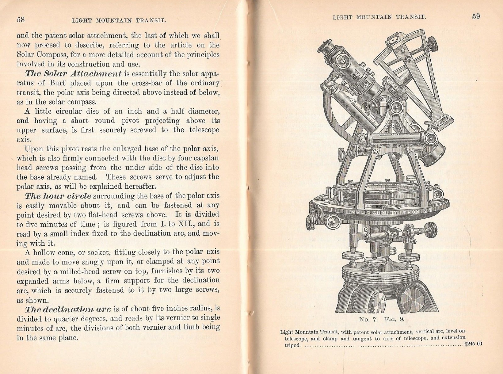 W. & L. E. GURLEY AMERICAN ENGINEERS & SURVEYING INSTRUMENTS - 1888