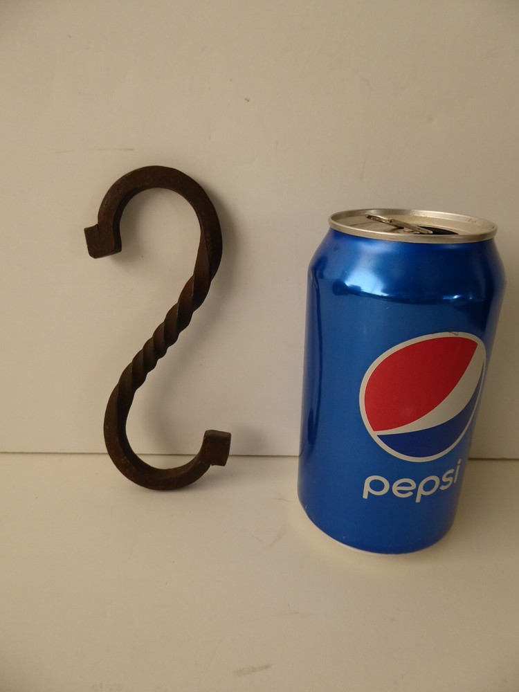 Antique Forged Iron S Hook twisted
