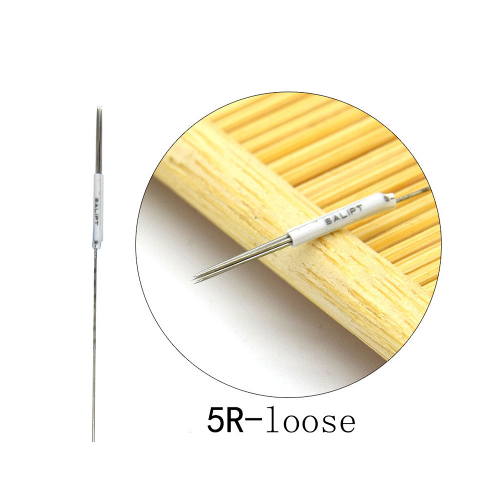 100pcs 1R/3R//5R/5F/7F Microblading Machine Needle Permanent Makeup Tattoo Blade
