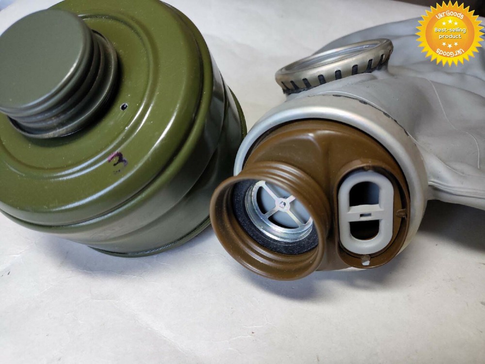 Grey Gas mask GP-5 + Filter Size-2 Medium Soviet USSR Authentic New Cosplay