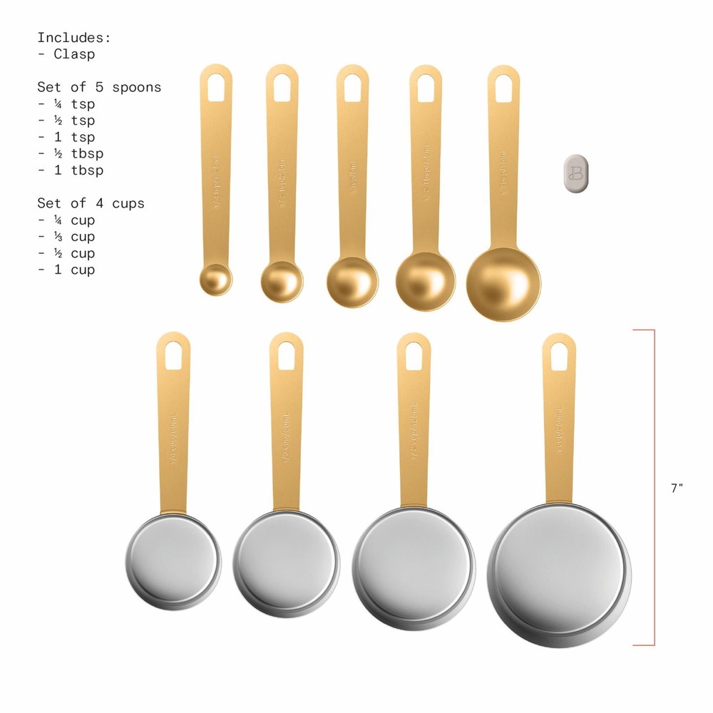 9-Piece Measuring Kitchen Utensil Set