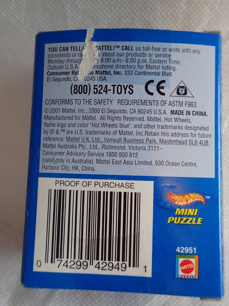 Hot Wheels 50 Piece Mini Puzzles