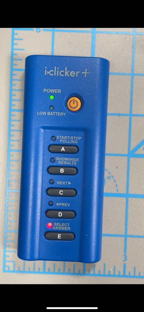 iClicker+ Student Instructor Classroom Remote Blue Model RLR15 i-Clicker Plus B