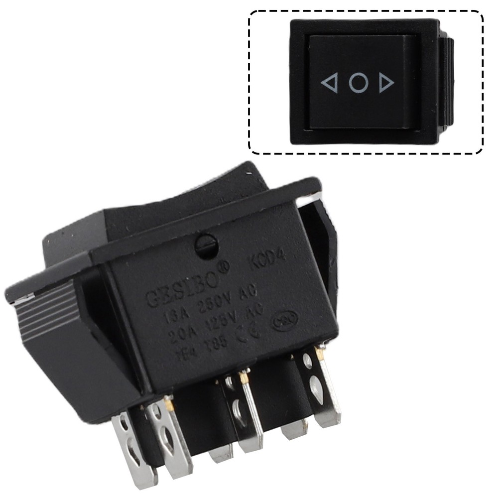 Part Rocker Switch Tool 6 Pin terminals Mini Double pole/throw Electrical