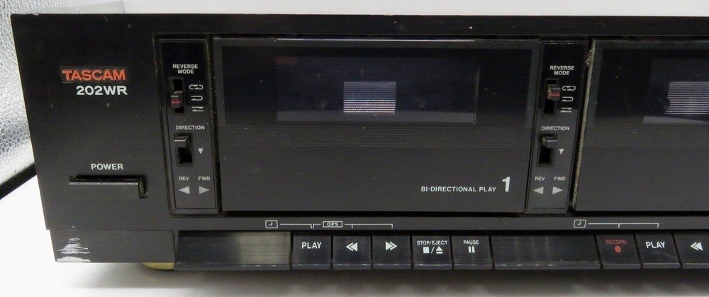 Dual Cassette Deck Tascam 202WR Tested
