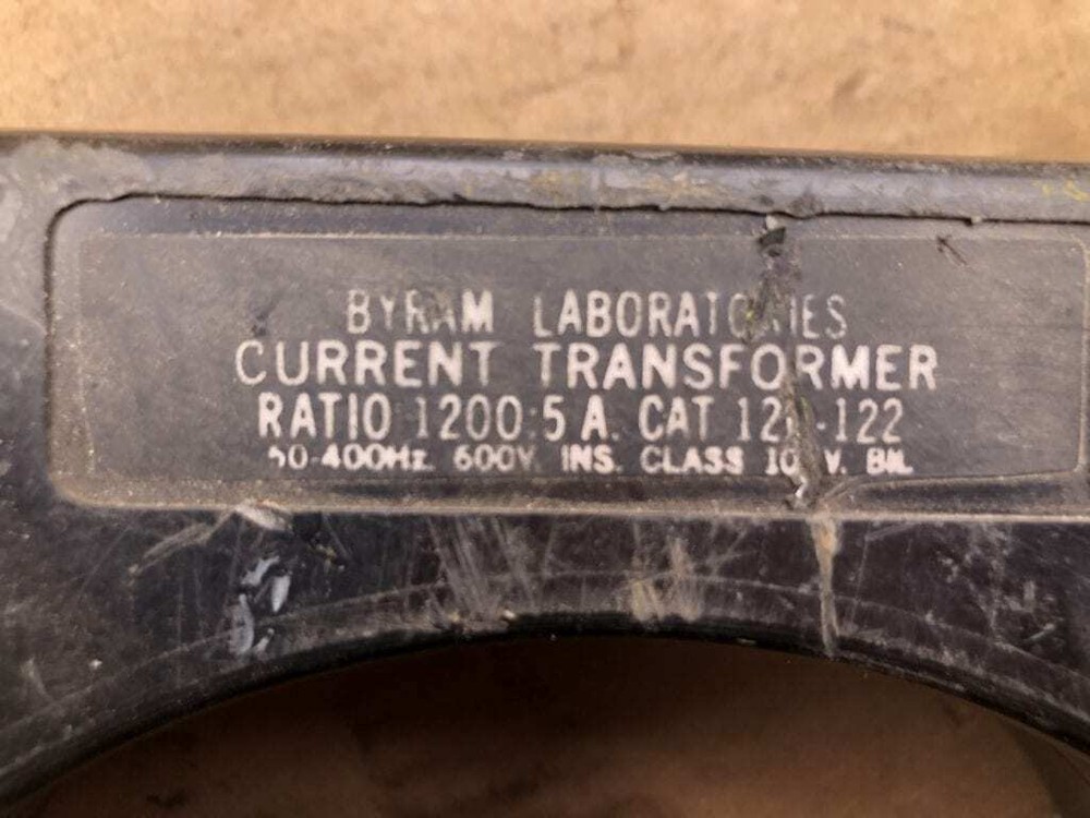Byram Laboratories Current Transformer 1200:5 600V 400Hz