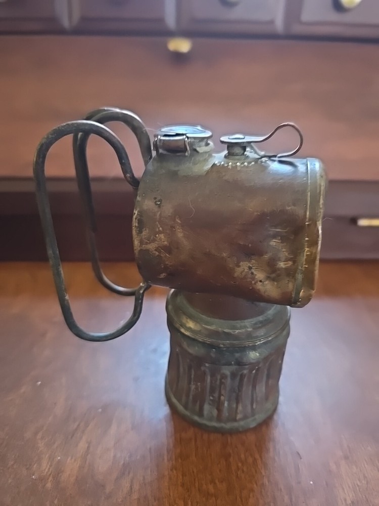 Antique Mining Lamp. Justrite. May 7th, 1912.