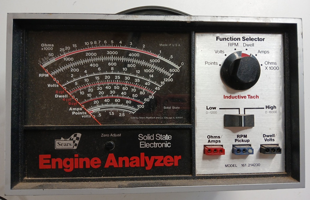 Sears Solid State Engine Analyzer Model 161.214230 UNTESTED, PARTS OR REPAIR