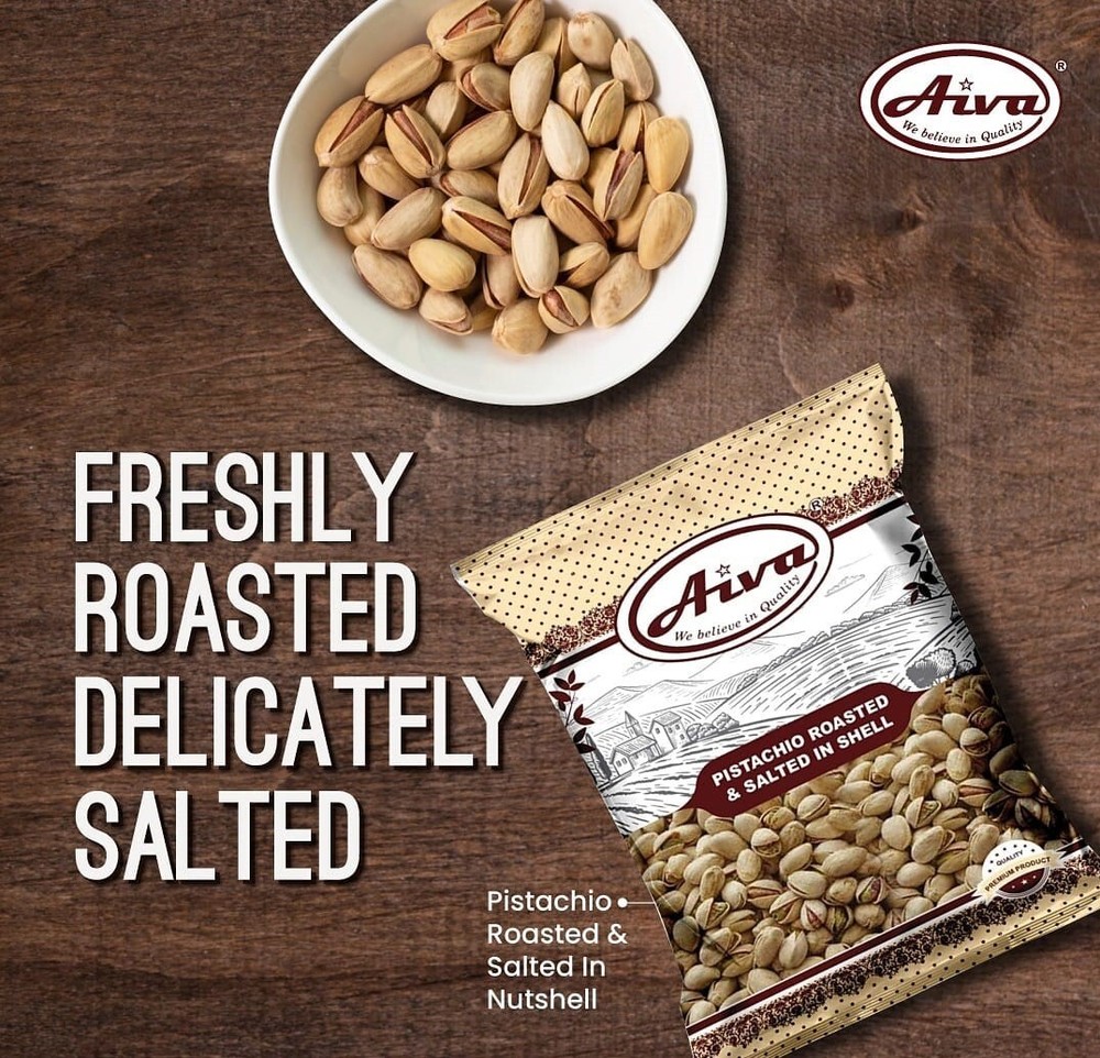 Aiva Pistachios Roasted & Salted In Shell 2 LB