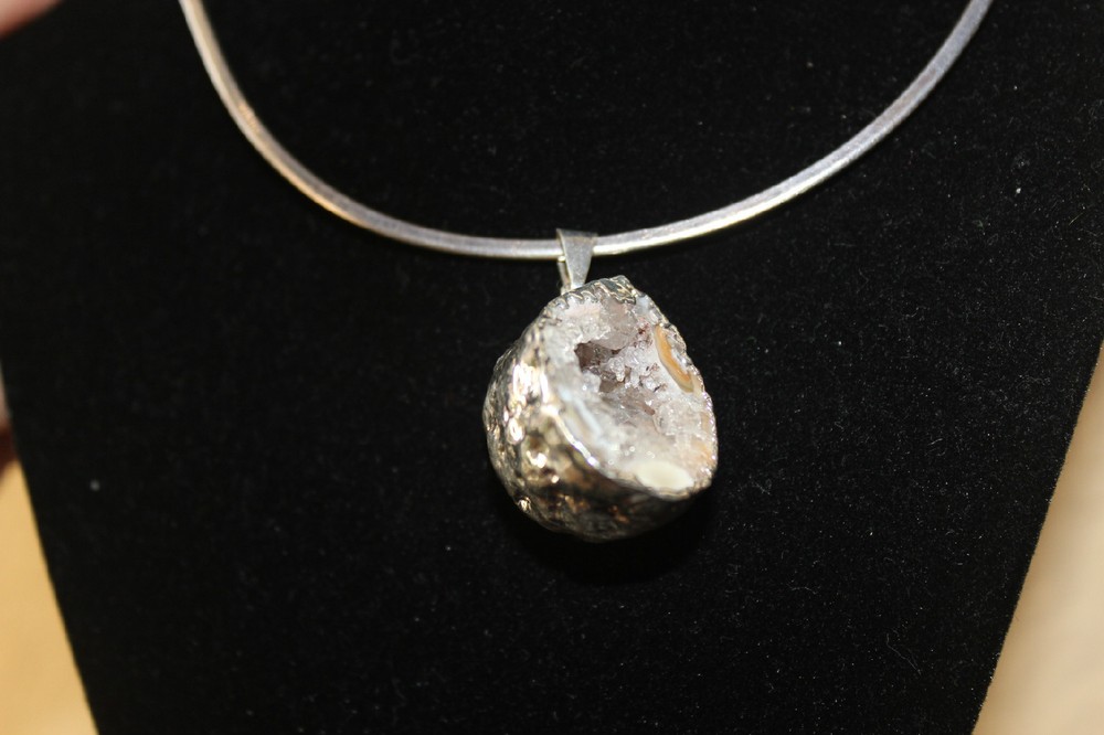 Geode Cave Pendant from Brazil R233