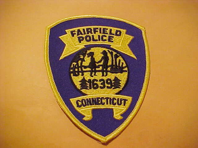 FAIRFIELD CONNECTICUT POLICE PATCH SHOULDER SIZE UNUSED TYPE 2