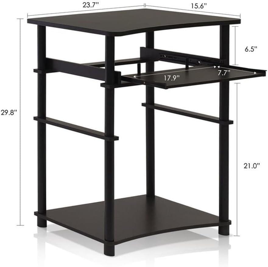 Home Computer Desk Espresso/Black