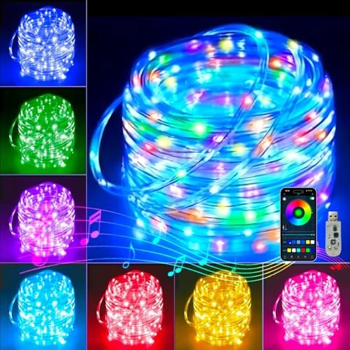 Smart LED Fairy String Light USB 10M/33FT Rainbow Light Waterproof USB-Rainbow