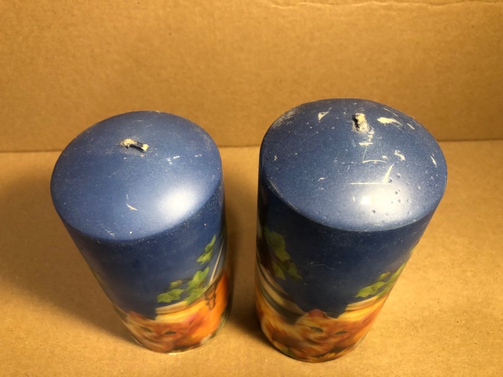 Vintage Cat Candles (2)