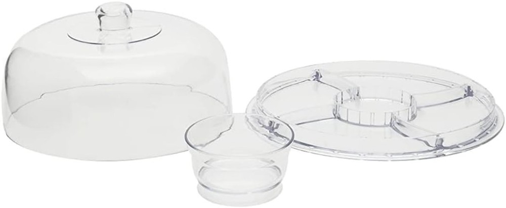 Multifunctional 12" Acrylic Cake Stand - Ultimate 6 in 1 Serving Experience