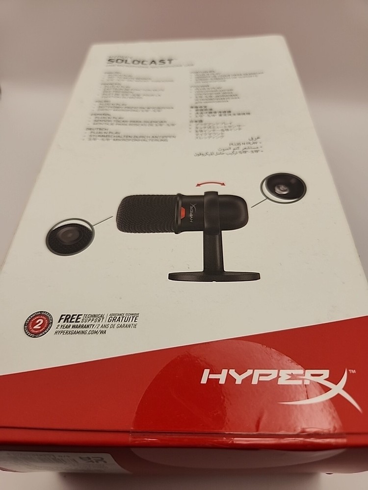 HyperX Solocast USB Microphone For PC, PS4, PS5 And MAC.