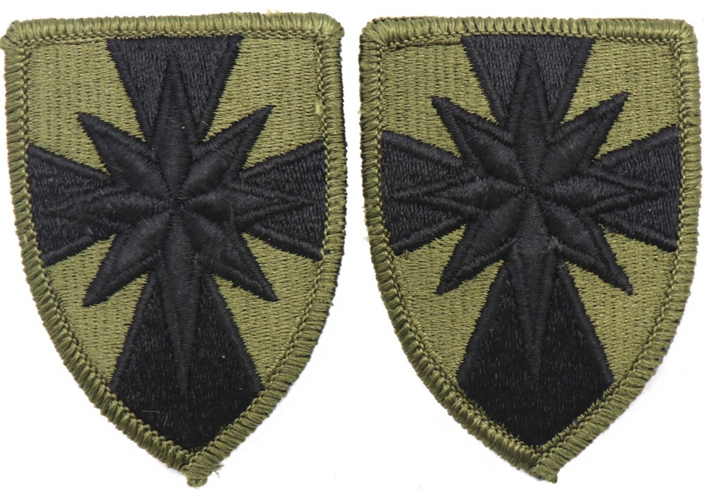 2 8th Field Army Support Command Patch Subdued Merrowed Edge BDU Uniform