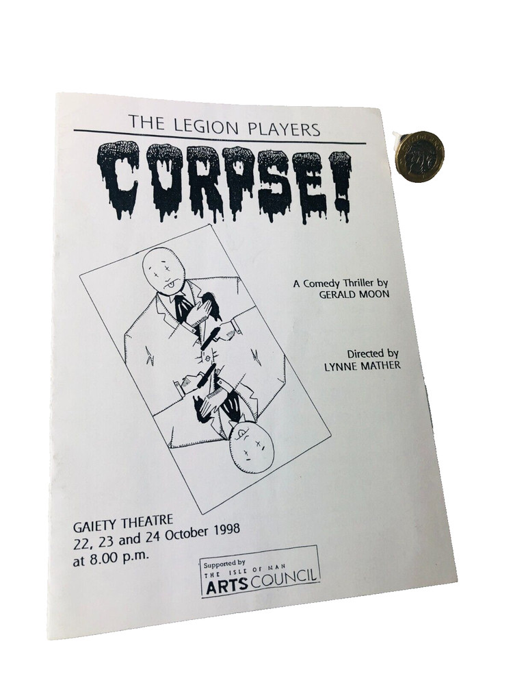 Theatre Programme corpse Gaity Theatre 1998 Vintage ra
