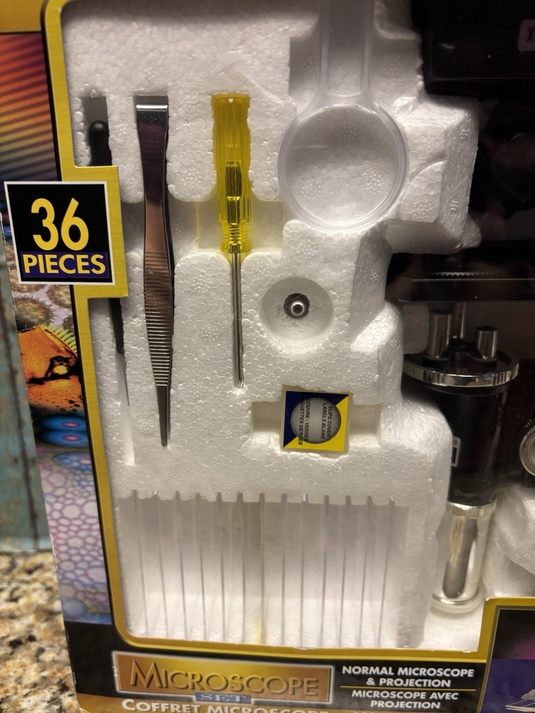 Micro-Science Microscope Set 100x 450X 900X Serial No 9936