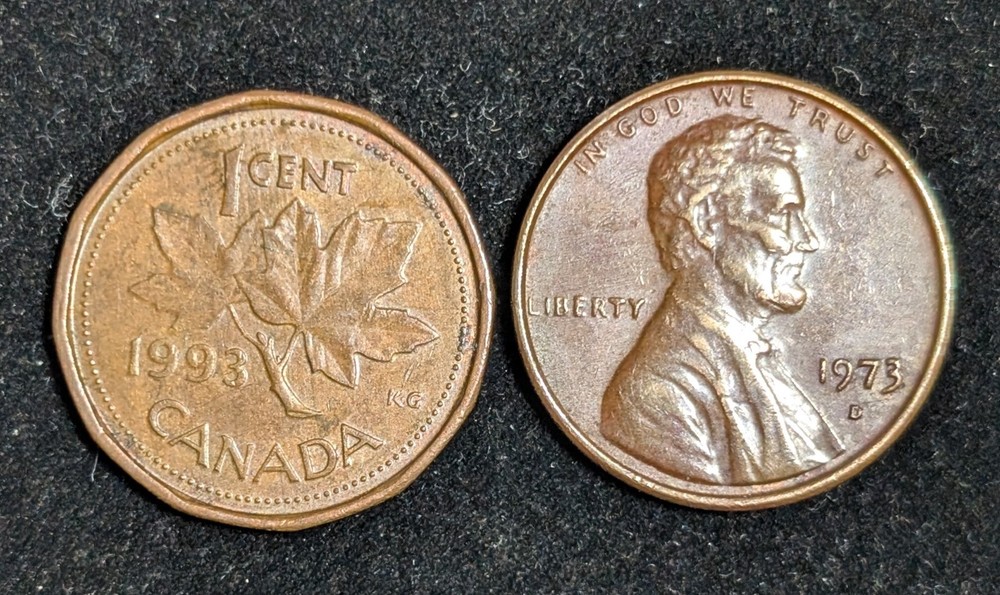1993 Canada 1 Cent Circulated KM# 181 Brown