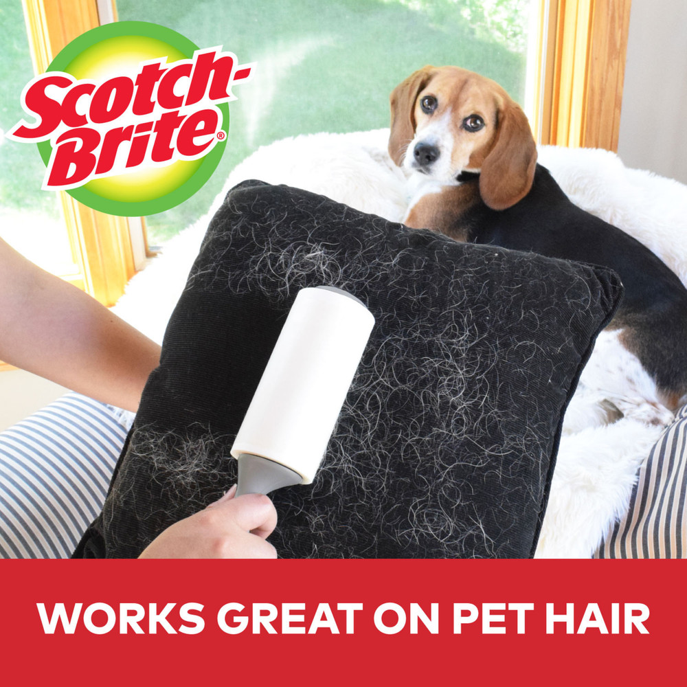 Scotch-Brite Everyday Clean Lint Rollers: 4 in. x 36.9 ft. / 70 sheets per / 2-
