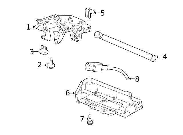 Genuine GM Passenger Side Front Folding Top Latch 13426129