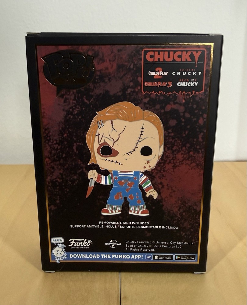 Chucky Autographed POP! Enamel Pin