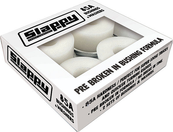 SLAPPY STANDARD BUSHINGS/WASHERS SET 85A WHITE 2pr